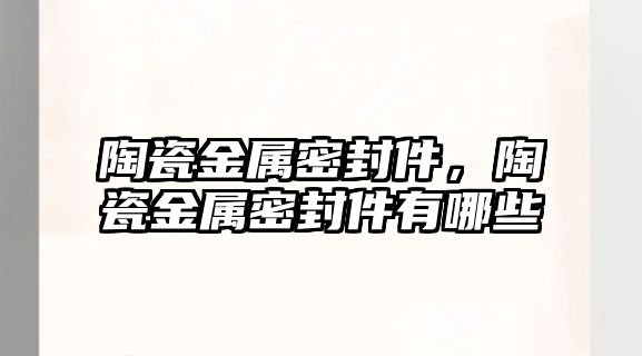 陶瓷金屬密封件，陶瓷金屬密封件有哪些