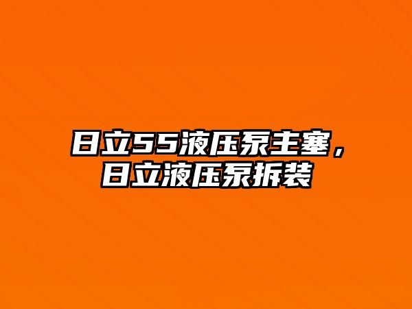 日立55液壓泵主塞，日立液壓泵拆裝