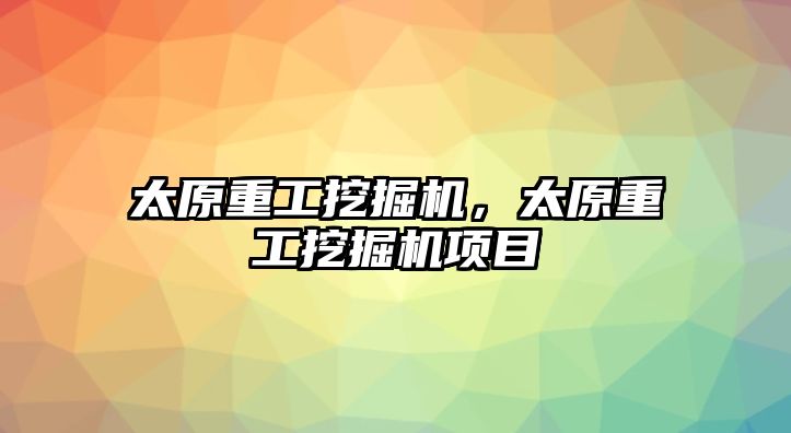 太原重工挖掘機(jī)，太原重工挖掘機(jī)項(xiàng)目