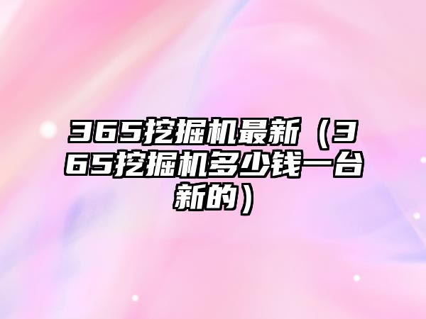 365挖掘機(jī)最新（365挖掘機(jī)多少錢(qián)一臺(tái)新的）