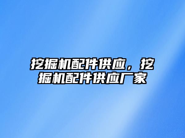 挖掘機配件供應，挖掘機配件供應廠家