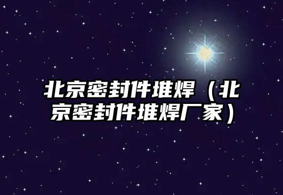 北京密封件堆焊（北京密封件堆焊廠家）