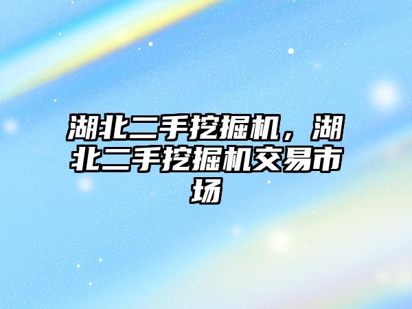 湖北二手挖掘機，湖北二手挖掘機交易市場