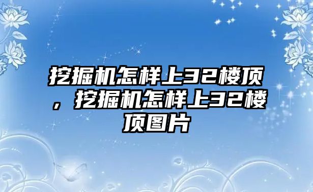 挖掘機怎樣上32樓頂，挖掘機怎樣上32樓頂圖片