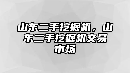 山東二手挖掘機(jī)，山東二手挖掘機(jī)交易市場(chǎng)