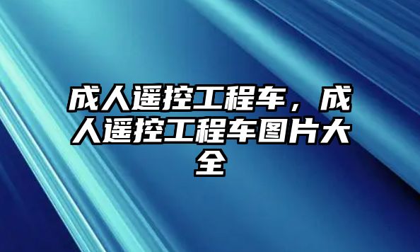 成人遙控工程車，成人遙控工程車圖片大全