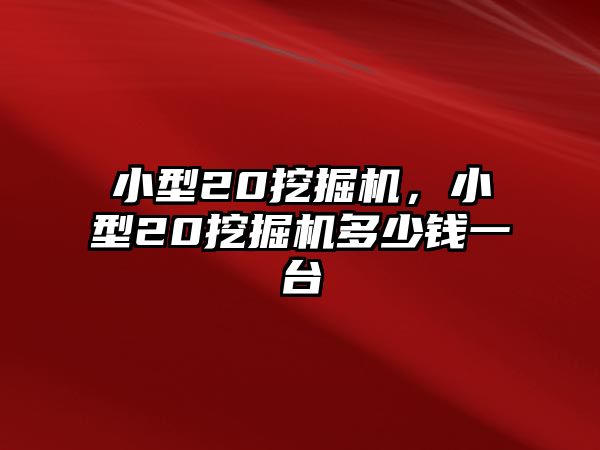 小型20挖掘機(jī)，小型20挖掘機(jī)多少錢一臺(tái)