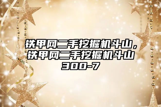 鐵甲網(wǎng)二手挖掘機斗山，鐵甲網(wǎng)二手挖掘機斗山300-7