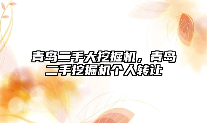 青島二手大挖掘機，青島二手挖掘機個人轉讓