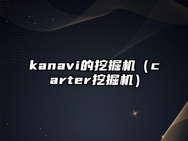 kanavi的挖掘機(jī)（carter挖掘機(jī)）