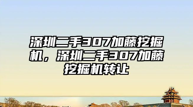 深圳二手307加藤挖掘機(jī)，深圳二手307加藤挖掘機(jī)轉(zhuǎn)讓