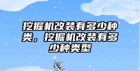 挖掘機改裝有多少種類，挖掘機改裝有多少種類型