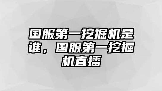 國服第一挖掘機是誰，國服第一挖掘機直播