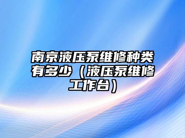 南京液壓泵維修種類(lèi)有多少（液壓泵維修工作臺(tái)）