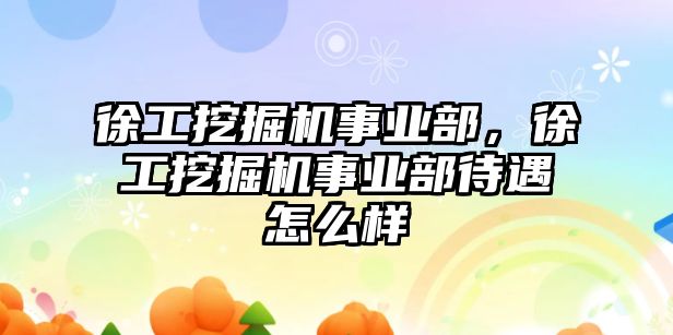 徐工挖掘機事業(yè)部，徐工挖掘機事業(yè)部待遇怎么樣