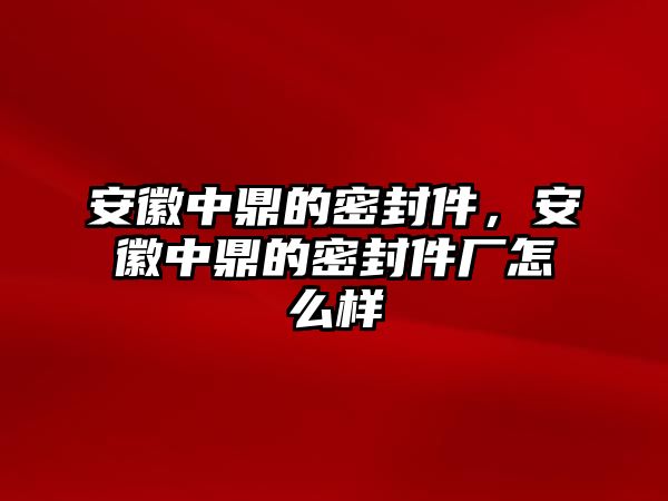 安徽中鼎的密封件，安徽中鼎的密封件廠怎么樣