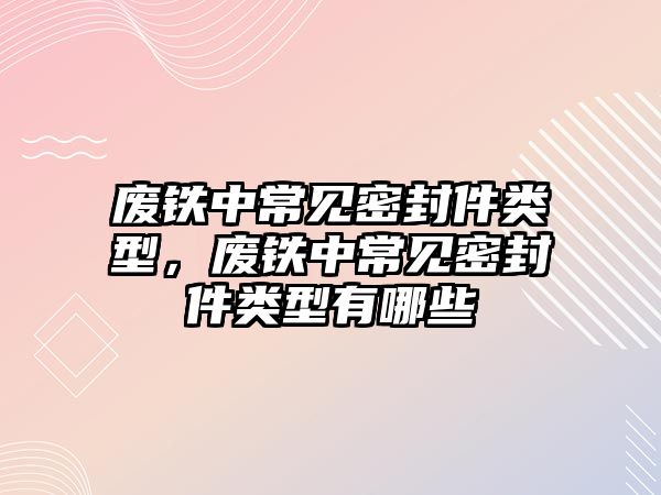 廢鐵中常見密封件類型，廢鐵中常見密封件類型有哪些