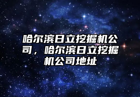 哈爾濱日立挖掘機公司，哈爾濱日立挖掘機公司地址