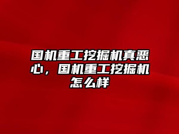 國機重工挖掘機真惡心，國機重工挖掘機怎么樣