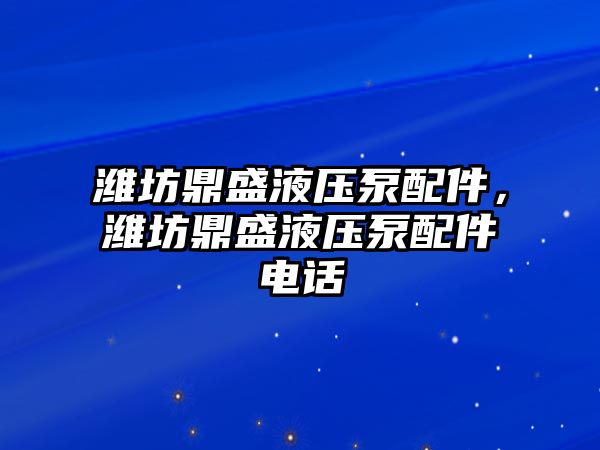 濰坊鼎盛液壓泵配件，濰坊鼎盛液壓泵配件電話