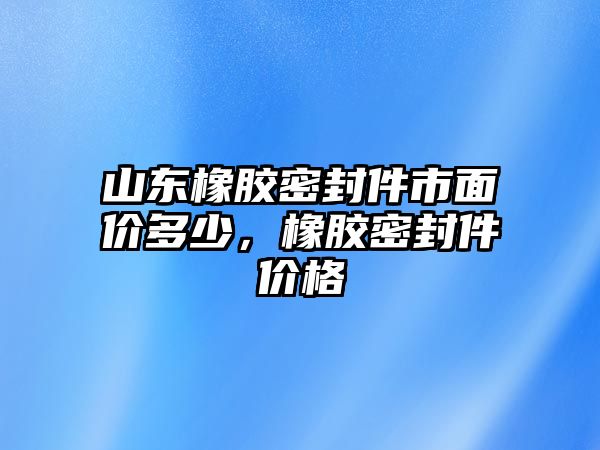 山東橡膠密封件市面價多少，橡膠密封件價格