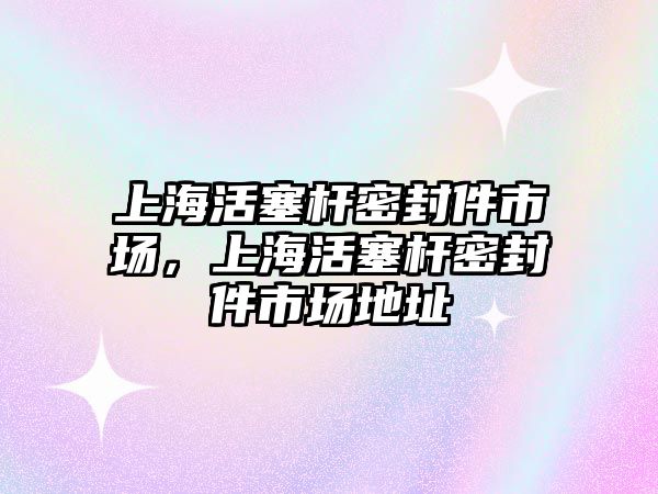 上海活塞桿密封件市場，上?；钊麠U密封件市場地址