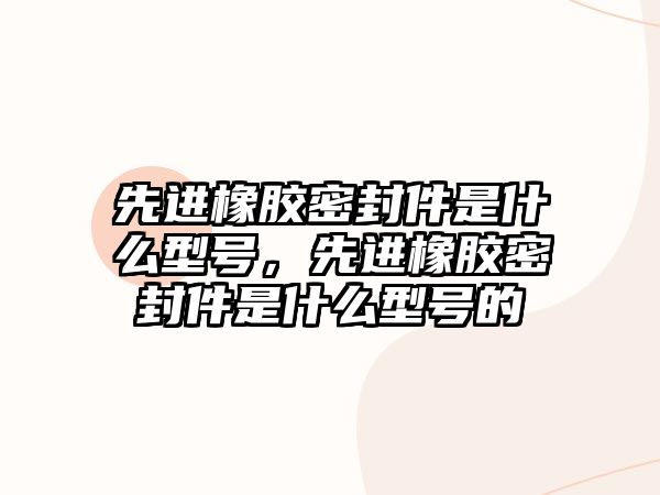 先進橡膠密封件是什么型號，先進橡膠密封件是什么型號的