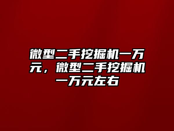 微型二手挖掘機一萬元，微型二手挖掘機一萬元左右