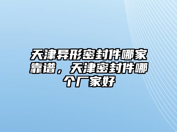 天津異形密封件哪家靠譜，天津密封件哪個廠家好