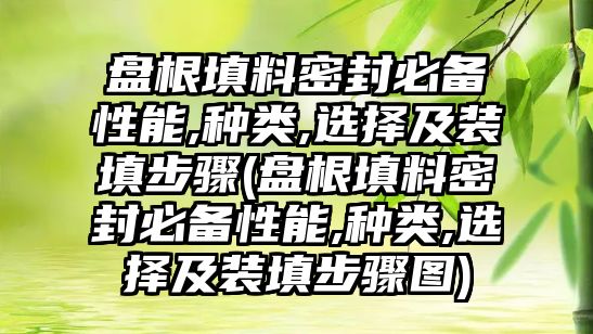 盤(pán)根填料密封必備性能,種類,選擇及裝填步驟(盤(pán)根填料密封必備性能,種類,選擇及裝填步驟圖)