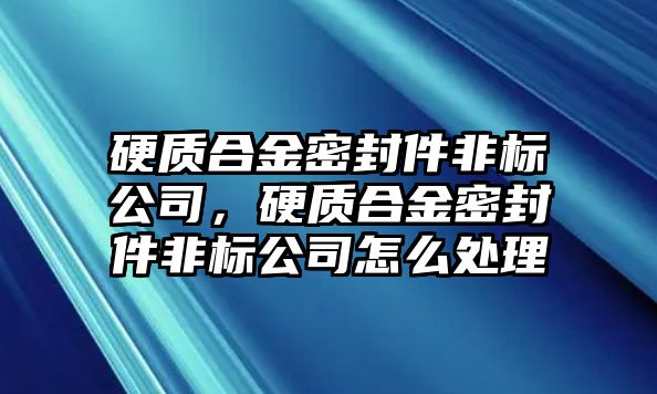 硬質(zhì)合金密封件非標(biāo)公司，硬質(zhì)合金密封件非標(biāo)公司怎么處理