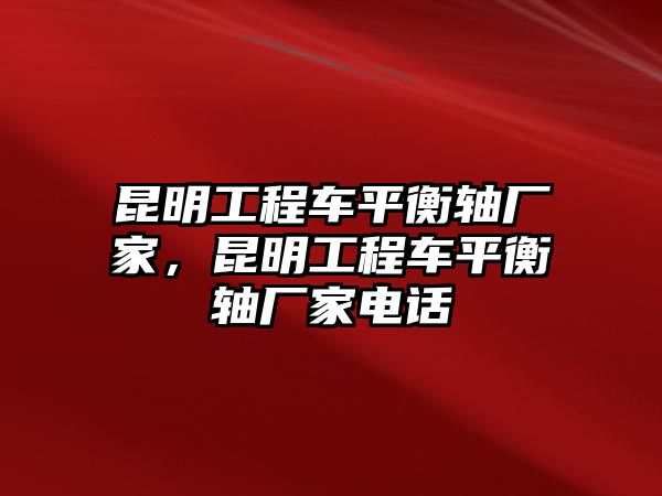 昆明工程車平衡軸廠家，昆明工程車平衡軸廠家電話