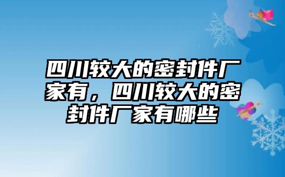 四川較大的密封件廠(chǎng)家有，四川較大的密封件廠(chǎng)家有哪些