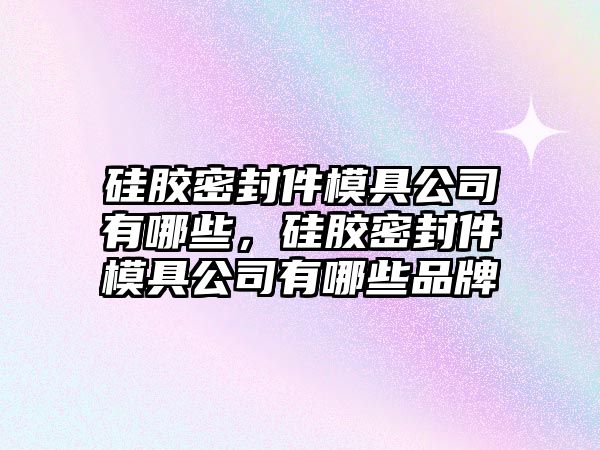 硅膠密封件模具公司有哪些，硅膠密封件模具公司有哪些品牌