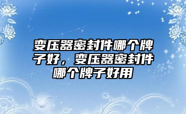 變壓器密封件哪個牌子好，變壓器密封件哪個牌子好用