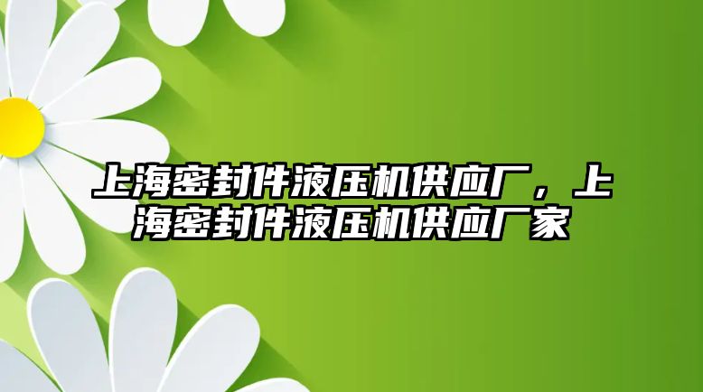 上海密封件液壓機(jī)供應(yīng)廠，上海密封件液壓機(jī)供應(yīng)廠家