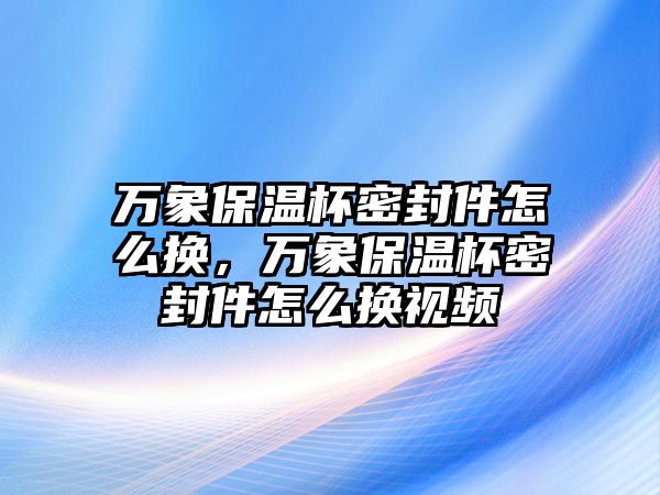 萬(wàn)象保溫杯密封件怎么換，萬(wàn)象保溫杯密封件怎么換視頻