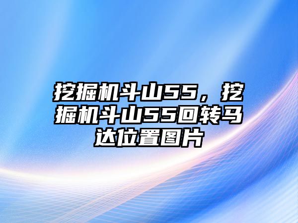 挖掘機(jī)斗山55，挖掘機(jī)斗山55回轉(zhuǎn)馬達(dá)位置圖片