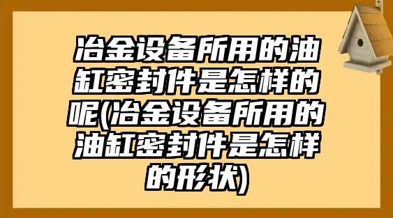 冶金設(shè)備所用的油缸密封件是怎樣的呢(冶金設(shè)備所用的油缸密封件是怎樣的形狀)