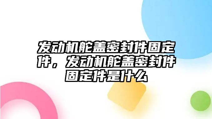 發(fā)動機舵蓋密封件固定件，發(fā)動機舵蓋密封件固定件是什么