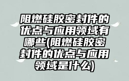 阻燃硅膠密封件的優(yōu)點(diǎn)與應(yīng)用領(lǐng)域有哪些(阻燃硅膠密封件的優(yōu)點(diǎn)與應(yīng)用領(lǐng)域是什么)