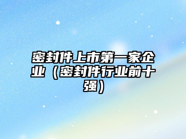 密封件上市第一家企業(yè)（密封件行業(yè)前十強(qiáng)）