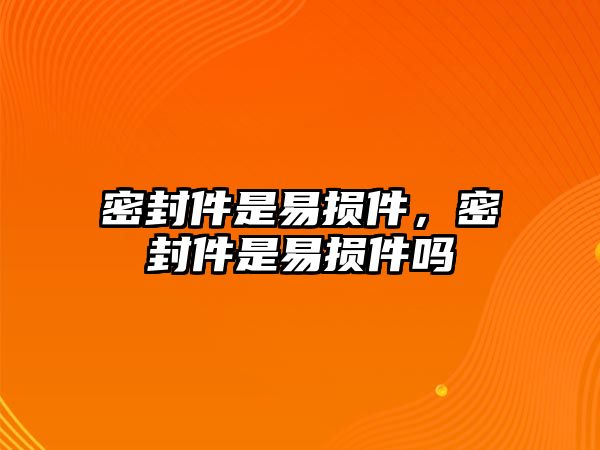 密封件是易損件，密封件是易損件嗎