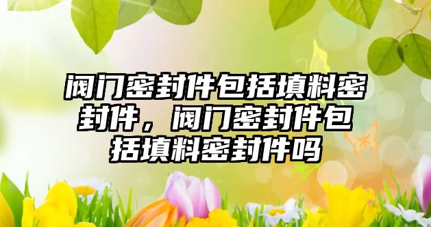 閥門密封件包括填料密封件，閥門密封件包括填料密封件嗎