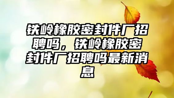 鐵嶺橡膠密封件廠招聘嗎，鐵嶺橡膠密封件廠招聘嗎最新消息