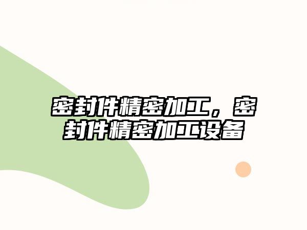 密封件精密加工，密封件精密加工設(shè)備