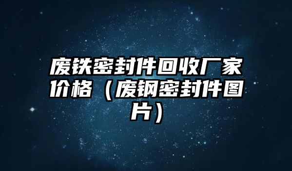 廢鐵密封件回收廠家價格（廢鋼密封件圖片）