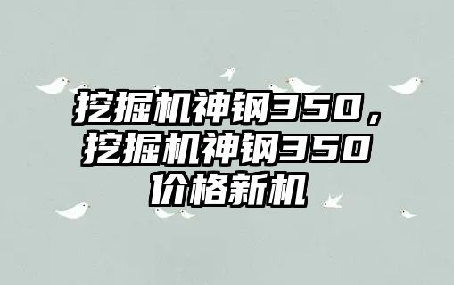 挖掘機(jī)神鋼350，挖掘機(jī)神鋼350價(jià)格新機(jī)