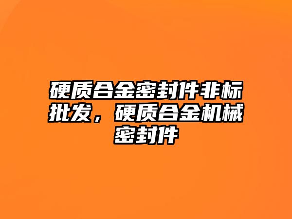 硬質(zhì)合金密封件非標批發(fā)，硬質(zhì)合金機械密封件