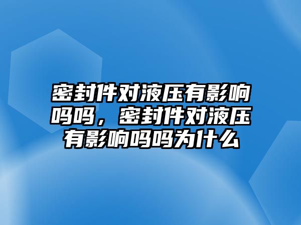 密封件對液壓有影響嗎嗎，密封件對液壓有影響嗎嗎為什么